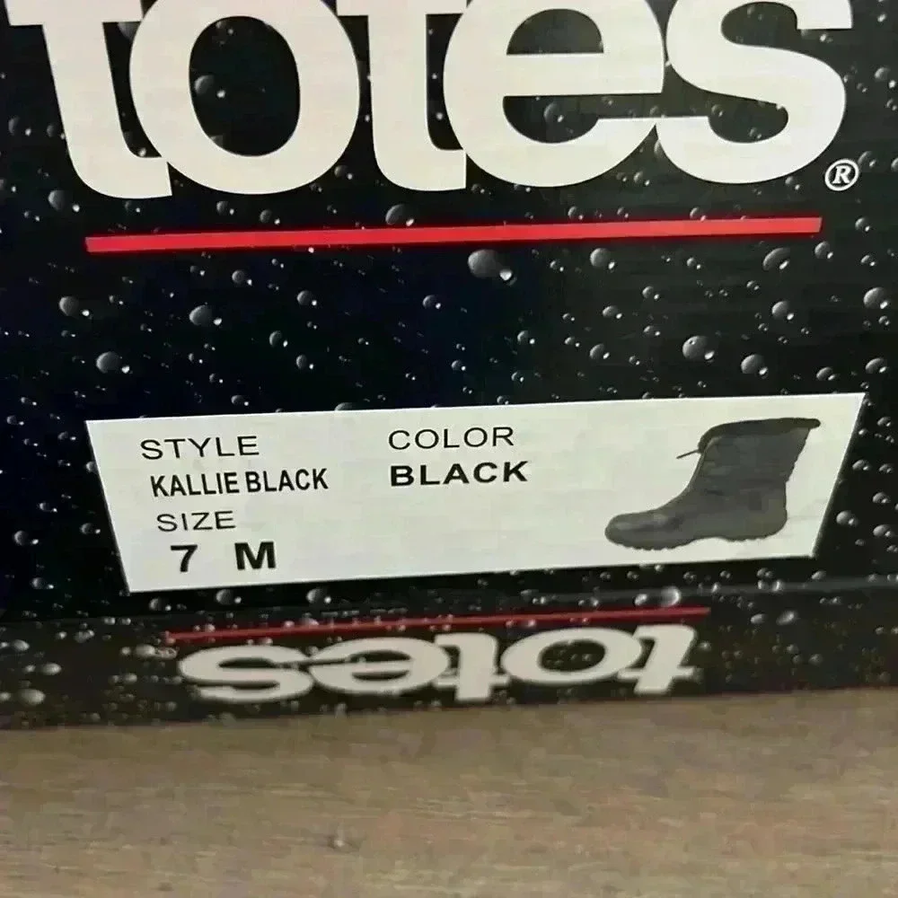 Totes boots KALLIE black patent leather